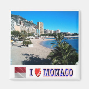 Imán zMC044 LARVOTTO "I Love", Mónaco, Fridge