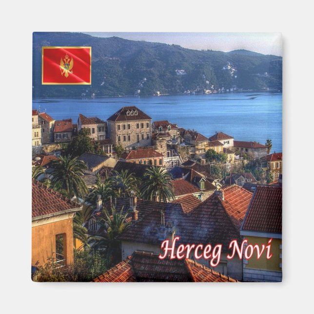 Imán zME016 HERCEG NOVI, Montenegro, Europa, Fridge (Frente)