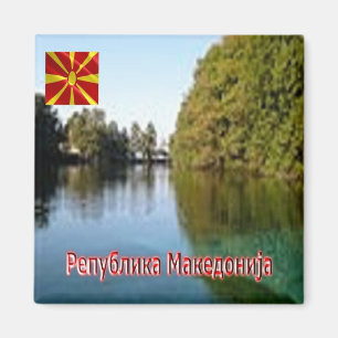 Imán zMK007 Norte de Macedonia, panorama, Fridge