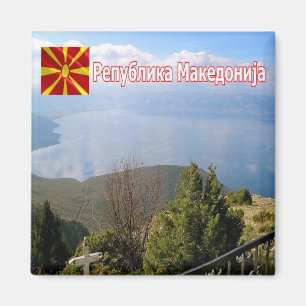 Imán zMK008 Norte de Macedonia, panorama, Fridge