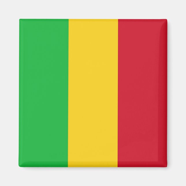 Imán zML001 MALI, Bandera, África, Fridge (Frente)