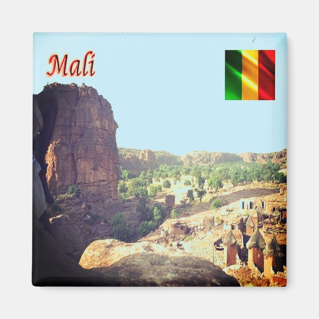 Imán zML005 MALI, Begnimatou, África, Fridge (Frente)