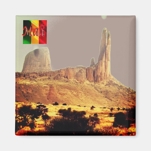 Imán zML008 MALI, La mano de Fátima, África, Fridge (Frente)