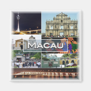 Imán zMO005 MACAU O MACAO, Asia, Fridge