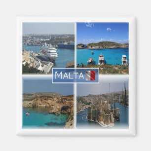 Imán zMT005 LA LAGUNA AZUL, Malta, Fridge Magnet