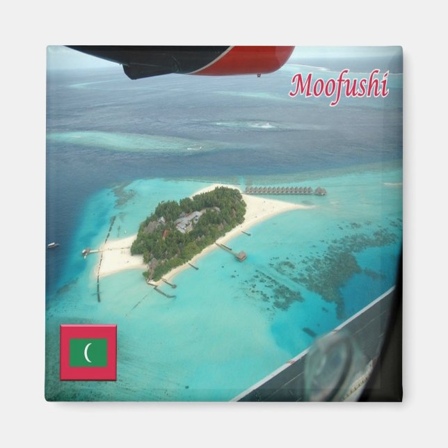 Imán zMV010 MOOFUSHI, Maldivas, Asia, Fridge (Frente)