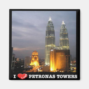 Imán zMY010 me encanta PETRONAS TOWER, Kuala Lumpur, Fr