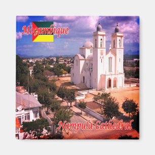 Imán zMZ010 MOZAMBIQUE, Catedral de Nampula, Nevera