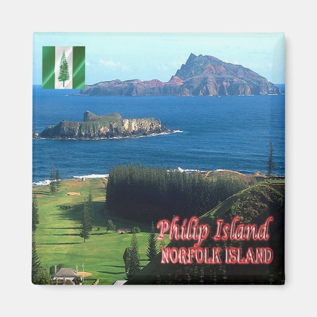 Imán zNF009 PHILIP ISLAND, NORFOLK, Oceania, Fridge (Frente)