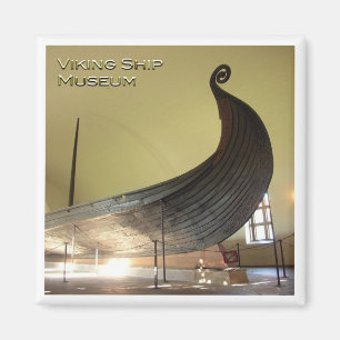 Imán zNO031 VIKING BARCO MUSEO, Noruega, Europa, Fridge