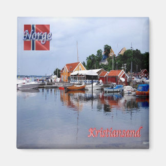 Imán zNO047 KRISTIANSAND, Noruega, Europa, Fridge