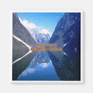 Imán zNO055 SOGNEFJORD, Noruega, Europa, Fridge