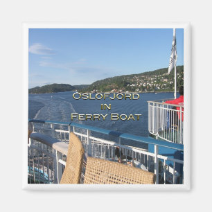 Imán zNO057 OSLOFJORD, barco de ferry de Oslo Copenhage