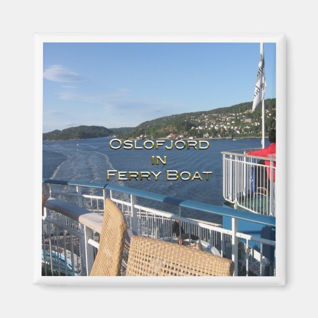 Imán zNO057 OSLOFJORD, barco de ferry de Oslo Copenhage (Frente)