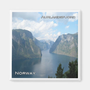 Imán zNO061 AURLANDSFJORDEN de Stegastein, Noruega,