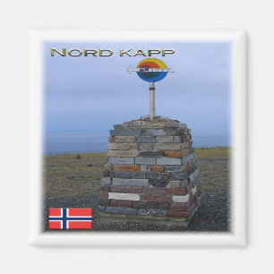 Imán zNO078 NORD KAPP, Noruega, Europa, Fridge