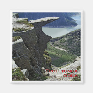 Imán zNO084 TROLLTUNGA, ODDA, Noruega, Fridge