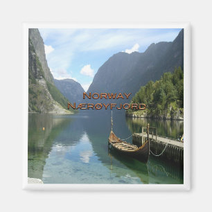 Imán zNO092 NAERØYFJORD, Noruega, Europa, Fridge