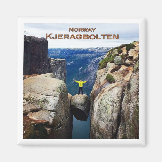 Imán zNO106 KJERAGBOLTEN, Noruega, Fridge (Frente)