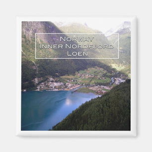 Imán zNO110 INNER NORDFJORD LOEN, Noruega, Fridge