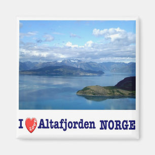 Imán zNO126 ALTAFJORDEN, Noruega, Europa, Fridge