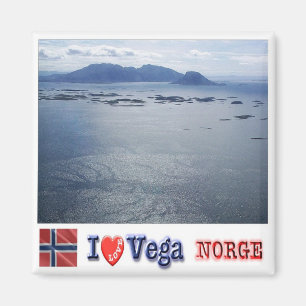 Imán zNO146 VEGA "I Love", Noruega, Europa, Fridge