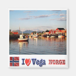 Imán zNO147 VEGA "ILove", Noruega, Europa, Fridge