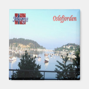 Imán zNO154 OSLOFJORDEN, Noruega, Europa, Fridge
