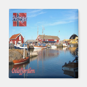 Imán zNO157 OSLOFJORDEN, Noruega, Europa, Fridge