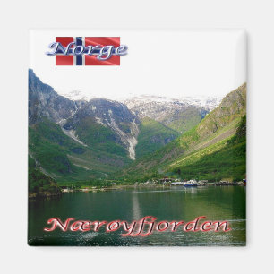 Imán zNO176 NAERØYFJORDEN, Noruega, Europa, Fridge