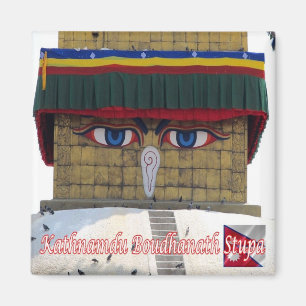Imán zNP006 Boudhanath Stupa KATHMANDU, Nepal, Fridge