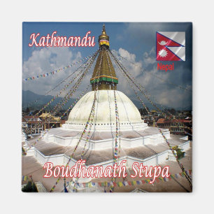 Imán zNP015 BOUDHANATH STUPA, Katmandú, Nepal, Fridge