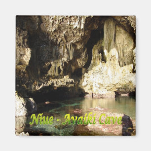 Imán zNU005 NIUE, AVAIKI CAVE, Oceanía, Fridge