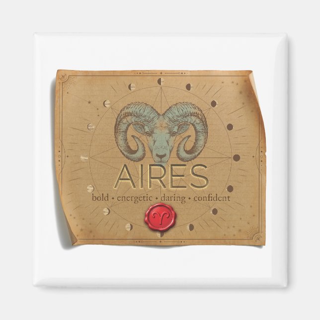 Imán ZODIAC - Aires - Magnet (Frente)