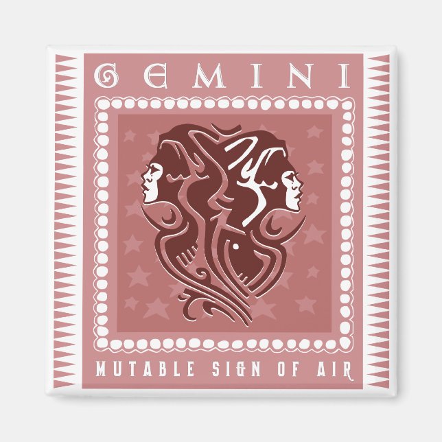 Imán Zodiac Gemini (Frente)