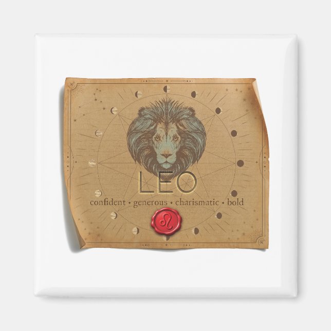 Imán ZODIAC - Leo - Magnet (Frente)