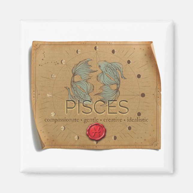 Imán ZODIAC - Pisces - Magnet (Frente)