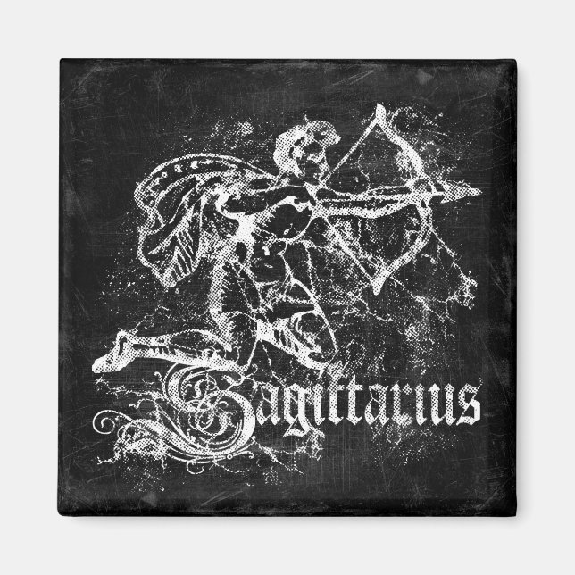 Imán Zodiac Vintage Sagittarius (Frente)