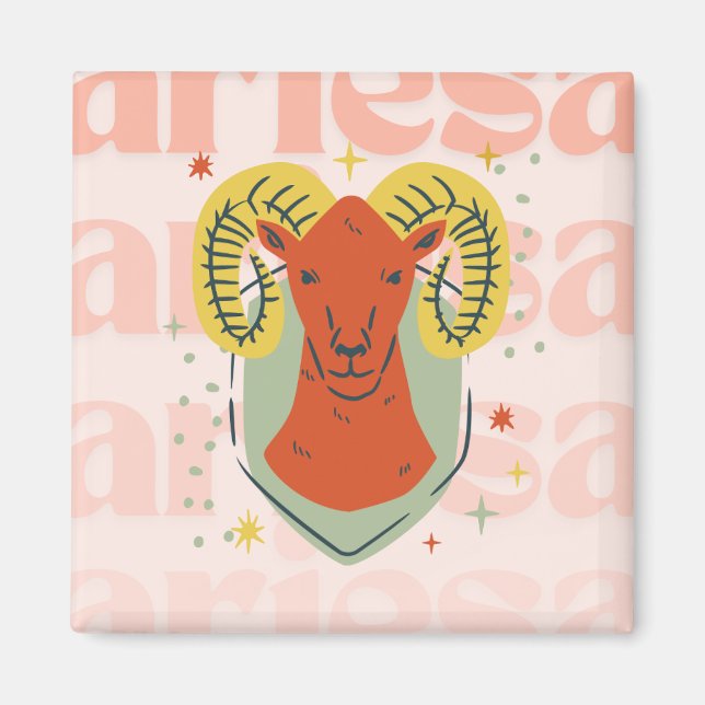 Imán Zodiaco Aries (Frente)