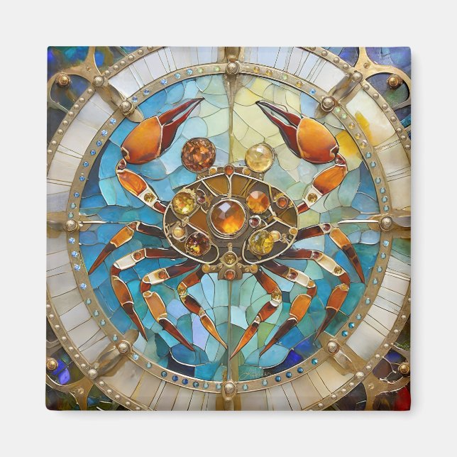 Imán Zodiaco - Cáncer El Cangrejo (Frente)