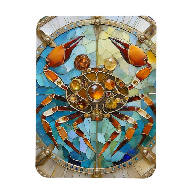 Imán Zodiaco - Cáncer El Cangrejo (Vertical)