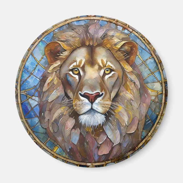 Imán Zodíaco - Leo el León (Frente)