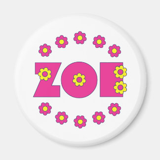 Imán Zoe Flores Pink