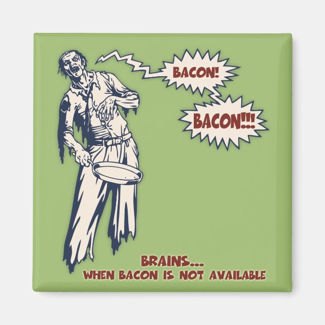 Imán Zombie - Bacon (Frente)