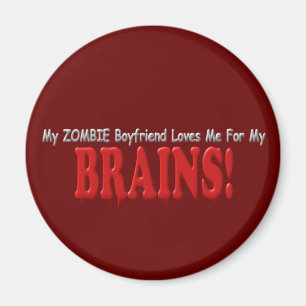 Imán Zombie Boyfriend ama los cerebros DRIP Design