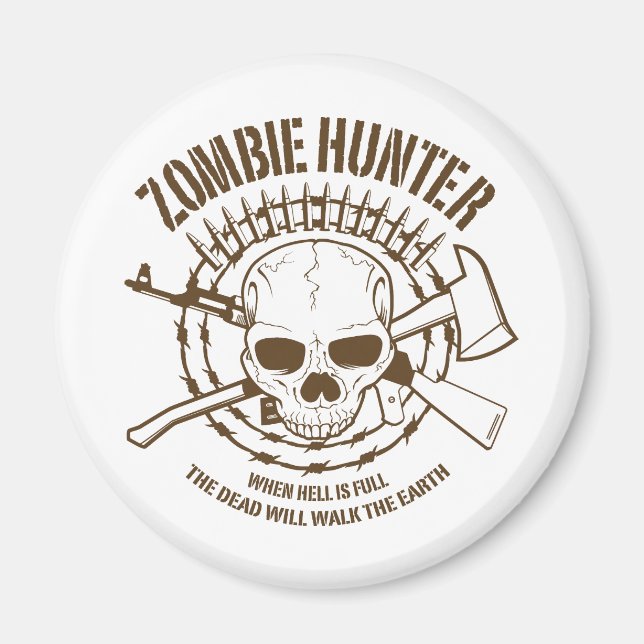 Imán Zombie Hunter Magnet (Frente)