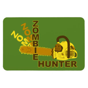 Imán Zombie Hunter Magnet (fondo verde)