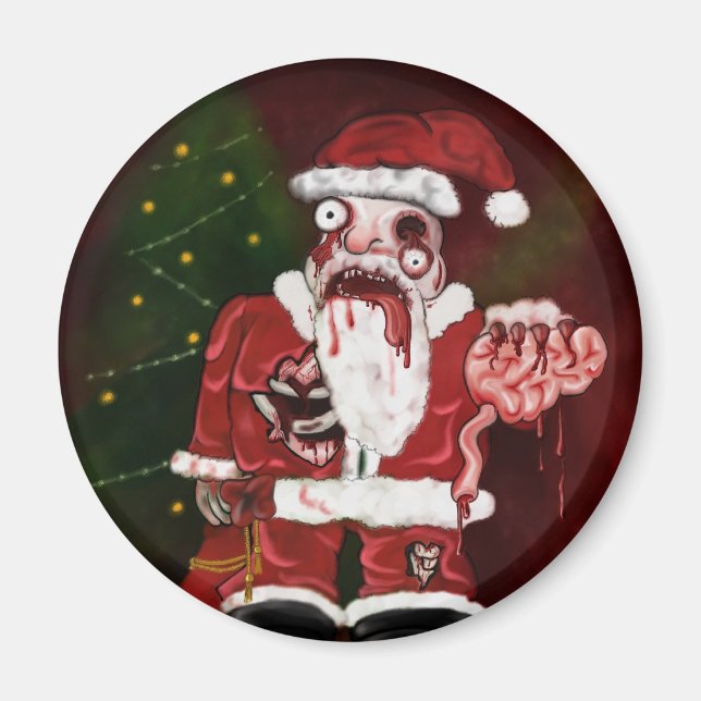 Imán Zombie Santa Magnet (Frente)