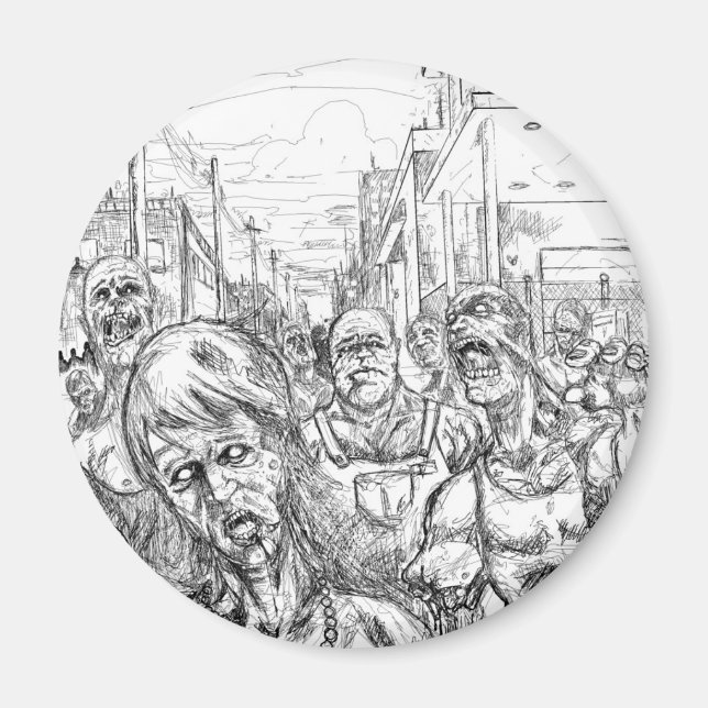 Imán ¡Zombis! (Frente)