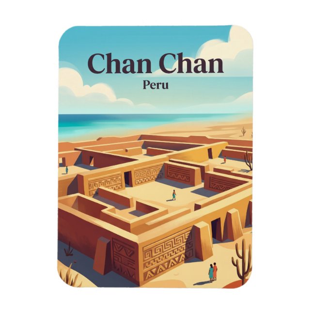 Imán Zona Arqueológica Chan Chan Perú (Vertical)